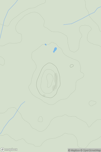 Thumbnail image for How Hill [Central Pennines] showing contour plot for surrounding peak